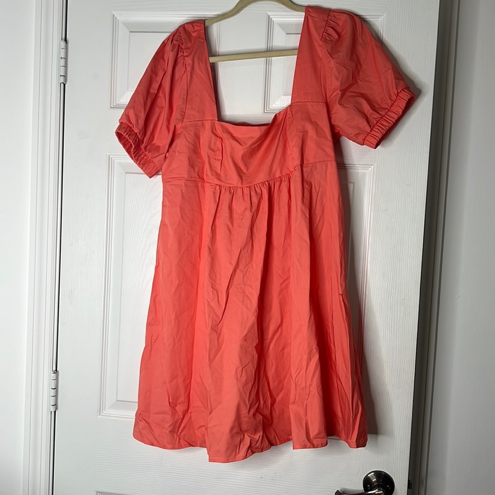 Pink baby doll dress